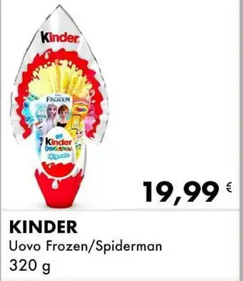 Iper Tosano Kinder Uovo Frozen/ Spiderman 320 g offerta