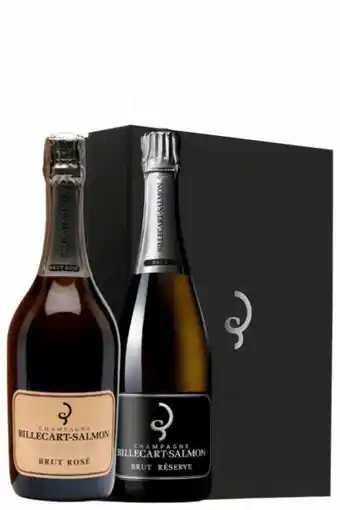 1 brut rosé billecart-salmon 75cl + 1 brut réserve 75cl (con astuccio)