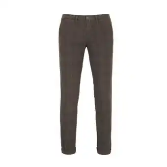 995 g&s made in italy - pantalone tasca america gabardina stampata stretch