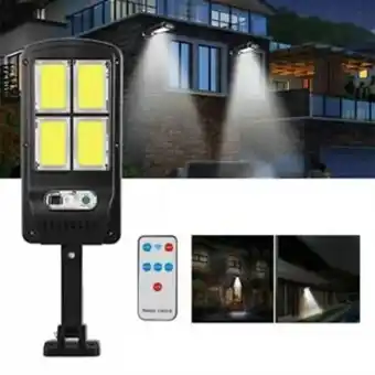 eBay Faro lampione stradale pannello solare fotovoltaico sensore 4 led cob te-b0537 offerta