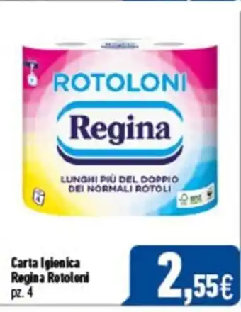 C+C Italmarket Carta Igienica Regina Rotoloni pz. 4 offerta