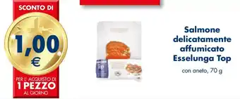 Esselunga Esselunga Top Salmone delicatamente affumicato 70 g offerta