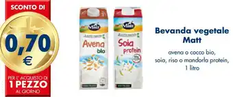 Esselunga Matt Bevanda vegetale 1 litro offerta