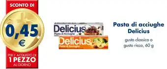 Esselunga Delicius Pasta di acciughe 60 g offerta