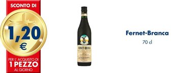 Esselunga Fernet-Branca 70 cl offerta