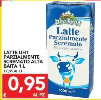 TuoDi Latte UHT Parzialmente Scremato Alta Baita 1 L offerta