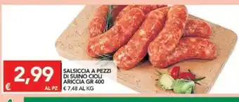 TuoDi Salsiccia A Pezzi Di Suino Cioli Ariccia 400 gr offerta