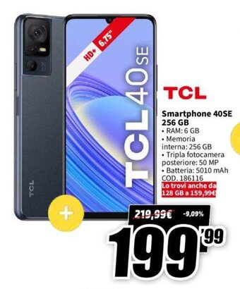 MediaWorld TCL Smartphone 40SE 256 GB offerta