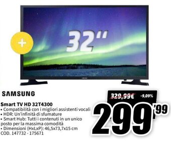 Samsung Smart TV HD 32T4300