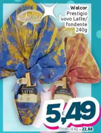 Vicino a te supermercati Walcor Prestigio uovo Latte/fondente 240 g offerta