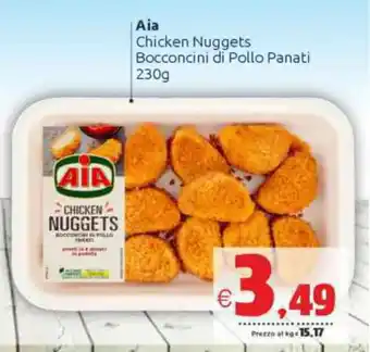 Vicino a te supermercati Aia Chicken Nuggets Bocconcini di Pollo Panati 230 g offerta