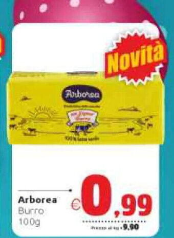 Vicino a te supermercati Arborea Burro 100 g offerta