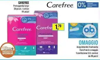 Carefree Proteggislip 36 pezzi/44 pezzi