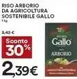 Coop Gallo Riso Arborio Da Agricoltura Sostenibile offerta