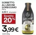 Coop Sorbissimo Sorbetto Al Limone offerta