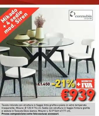 GRANCASA Connubia Tavolo Rotondo offerta