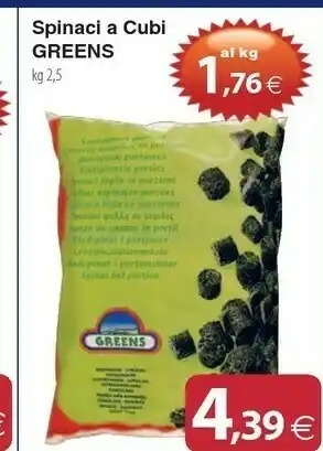 Docks Cash&Carry Greens Spinaci A Cubi offerta