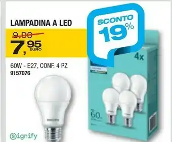 Bricofer Signify Lampadina A LED offerta
