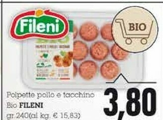 Emi Supermercati Fileni Polpette Di Pollo E Tacchino Biologiche 240 G(ml) offerta