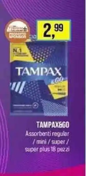 Tampax&Go Assorbenti regular 10 pezzi