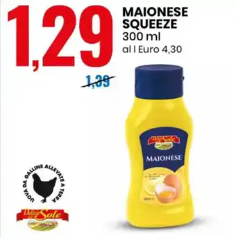 Eurospin Delizie dal Sole Maionese Squeeze 300 ml offerta