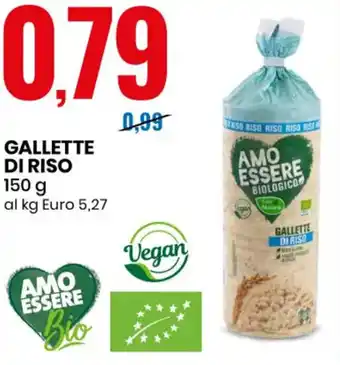 Eurospin Amo Essere Bio Gallette di Riso 150 g offerta
