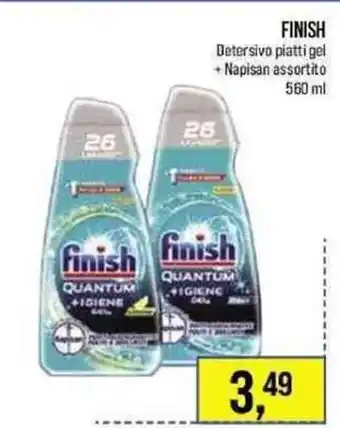 Lillapois Finish Detersivo piatti gel + Napisan assortito 560ml offerta