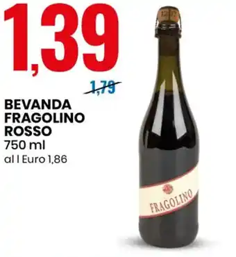 Eurospin Bevanda Fragolino Rosso 750 ml offerta