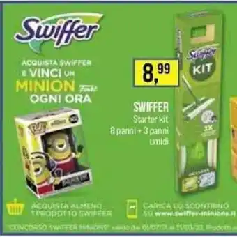Lillapois Swiffer Starter kit 8 panni + 3 panni umidi offerta