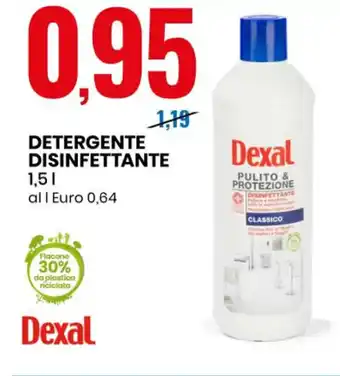 Eurospin Dexal Detergente Disinfettante 1,5 l offerta