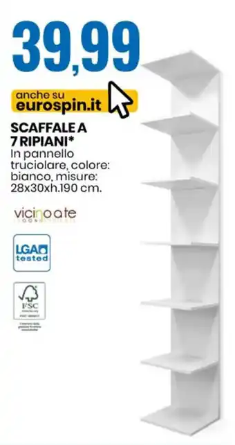 Eurospin Scaffale a 7 ripiani offerta