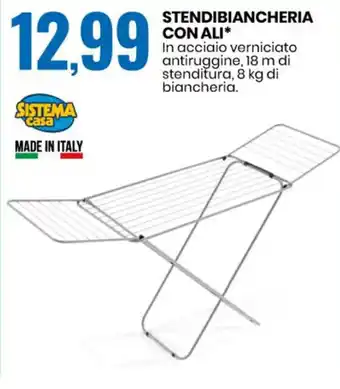 Eurospin Stendibiancheria con ali offerta