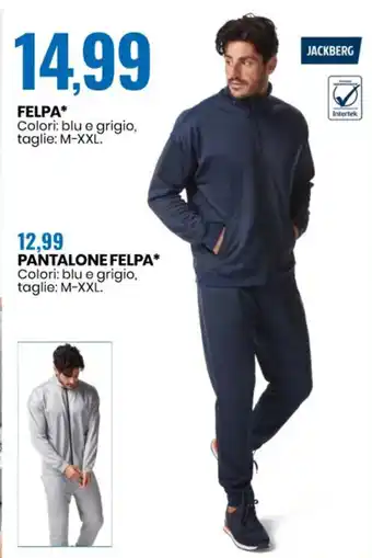 Eurospin Jackberg Felpa M-XXL offerta