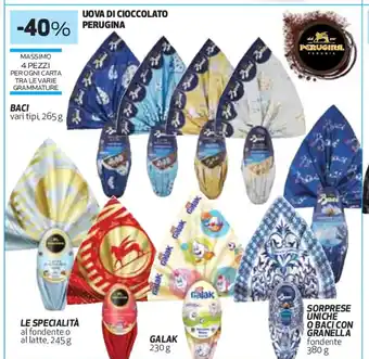 Coop Uova Di Cioccolato Perugina Baci 265 g offerta