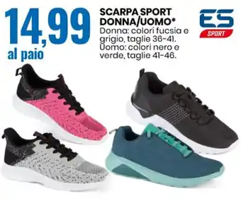 Eurospin ES Sport Scarpa sport donna/uomo offerta