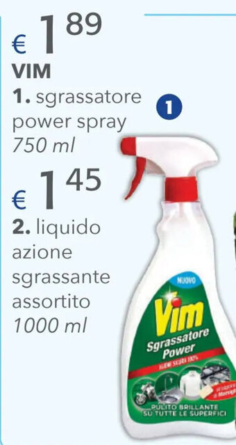 Acqua & Sapone Vim sgrassatore power spray 750 ml offerta