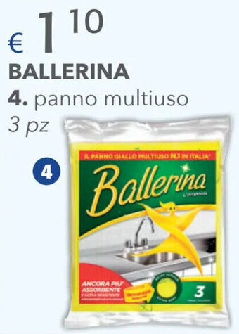 Acqua & Sapone Ballerina panno multiuso 3 pz offerta
