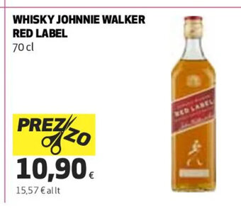 Coop Whisky Johnnie Walker Red Label 70 cl offerta