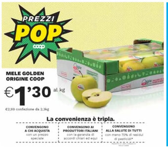 Coop Mele Golden Origine Coop offerta