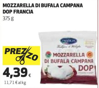 Coop Mozzarella Di Bufala Campana DOP Francia 375 g offerta