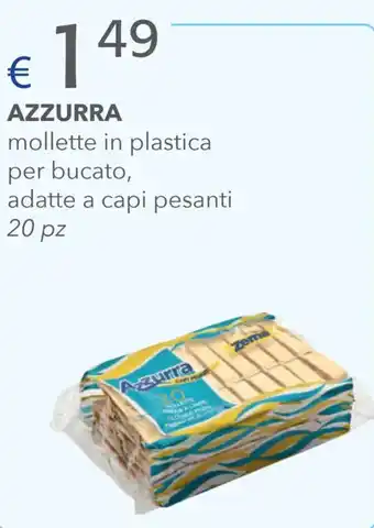 Acqua & Sapone Azzurra mollette in plastica 20 pz offerta