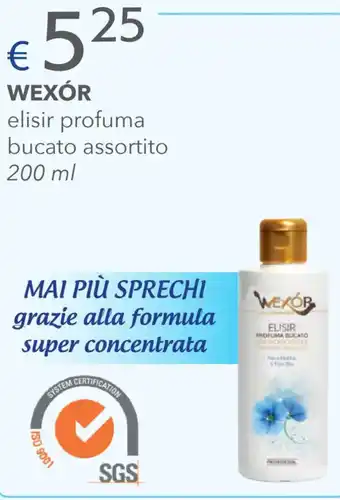Acqua & Sapone Wexór elisir profuma bucato 200 ml offerta