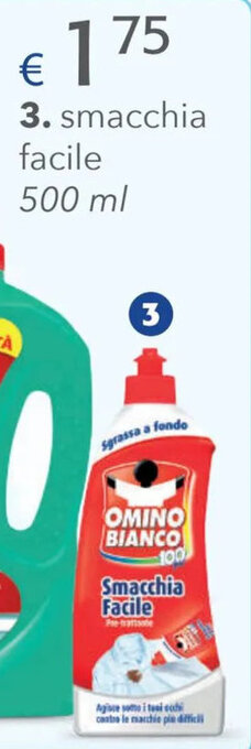 Acqua & Sapone Omino Bianco smacchia facile 500 ml offerta