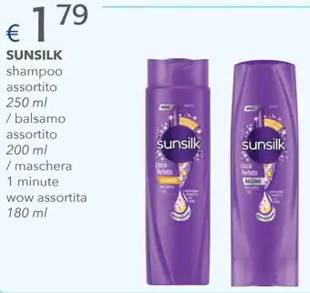 Acqua & Sapone Sunsilk shampoo 250 ml / balsamo 200 ml / maschera 180 ml offerta