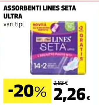 Coop Lines Assorbenti Seta Ultra offerta