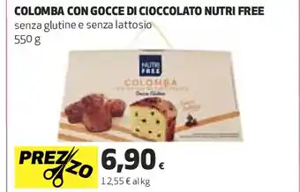 Coop Colomba Con Gocce Di Cioccolato Nutri Free 550 g offerta