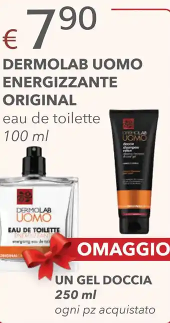 Acqua & Sapone Dermolab Uomo Energizzante Original 100 ml, omaggio un gel doccia 250 ml offerta