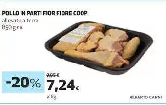 Coop Pollo In Parti Fior Fiore Coop allevato a tera 850 g ca. offerta