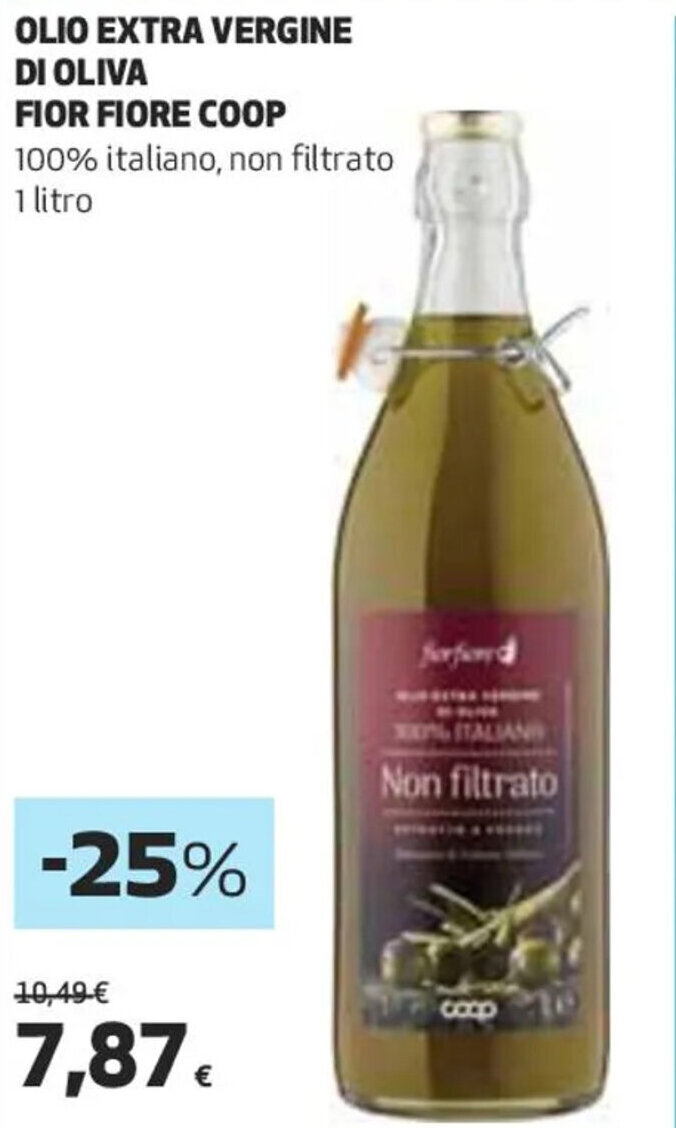 Olio Extra Vergine Di Oliva Fior Fiore Coop 1 litro offerta di Coop