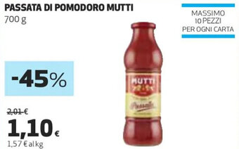 Coop Mutti Passata Di Pomodoro 700 g offerta